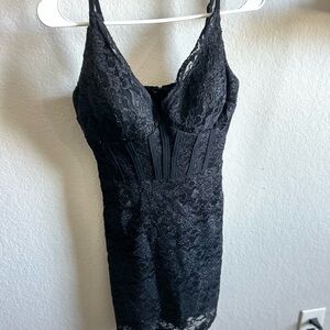 Morgan & Co. Black Lace Chemise